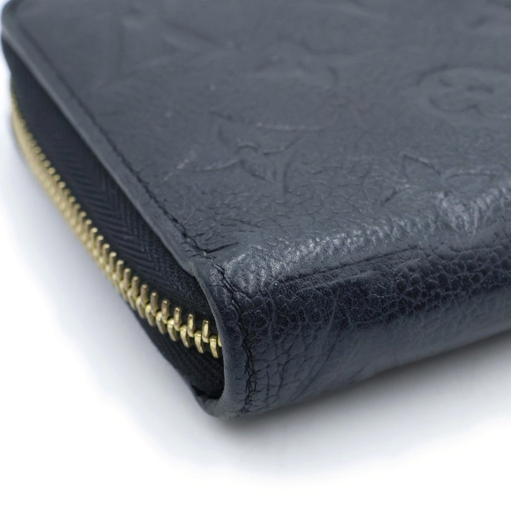 LOUIS VUITTON(ルイヴィトン) モノグラムアンプラント ジッピーウォレット ロングウォレット 財布 レザー ゴールド金具 ブラック レディース M61864