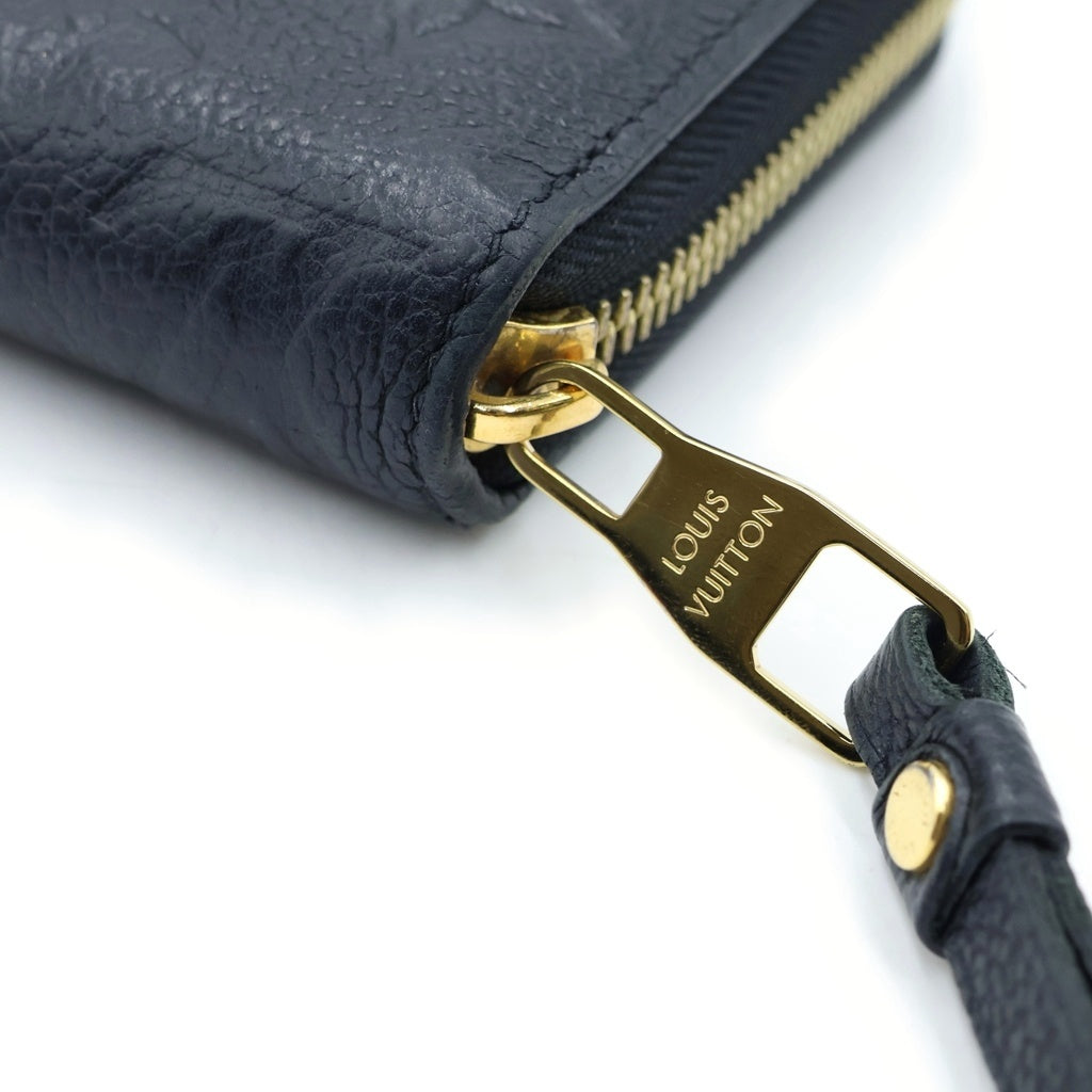 LOUIS VUITTON(ルイヴィトン) モノグラムアンプラント ジッピーウォレット ロングウォレット 財布 レザー ゴールド金具 ブラック レディース M61864