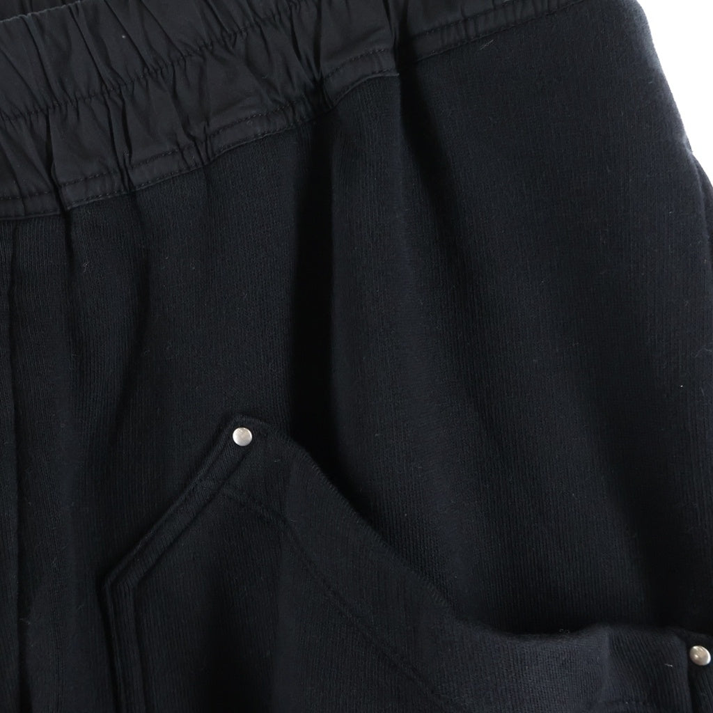 DRKSHDW(ダークシャドウ) Drawstring Sarrouel Pants ドローストリング サルエルスウェットパンツ ブラック DU20F 1385 F