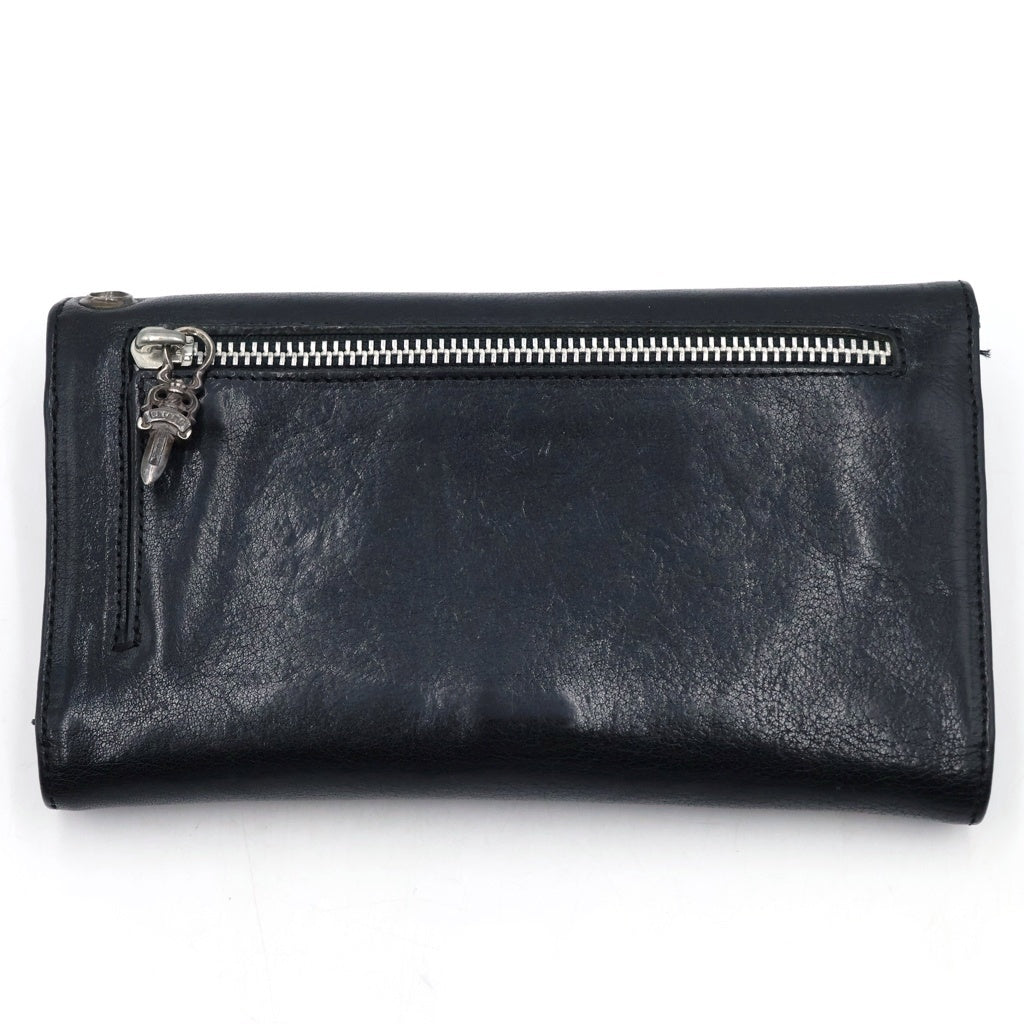 CHROME HEARTS(クロムハーツ) WAVE ウェーブ レザーウォレット 財布 ブラック
