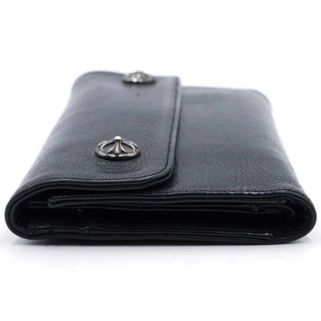 CHROME HEARTS(クロムハーツ) WAVE ウェーブ レザーウォレット 財布 ブラック