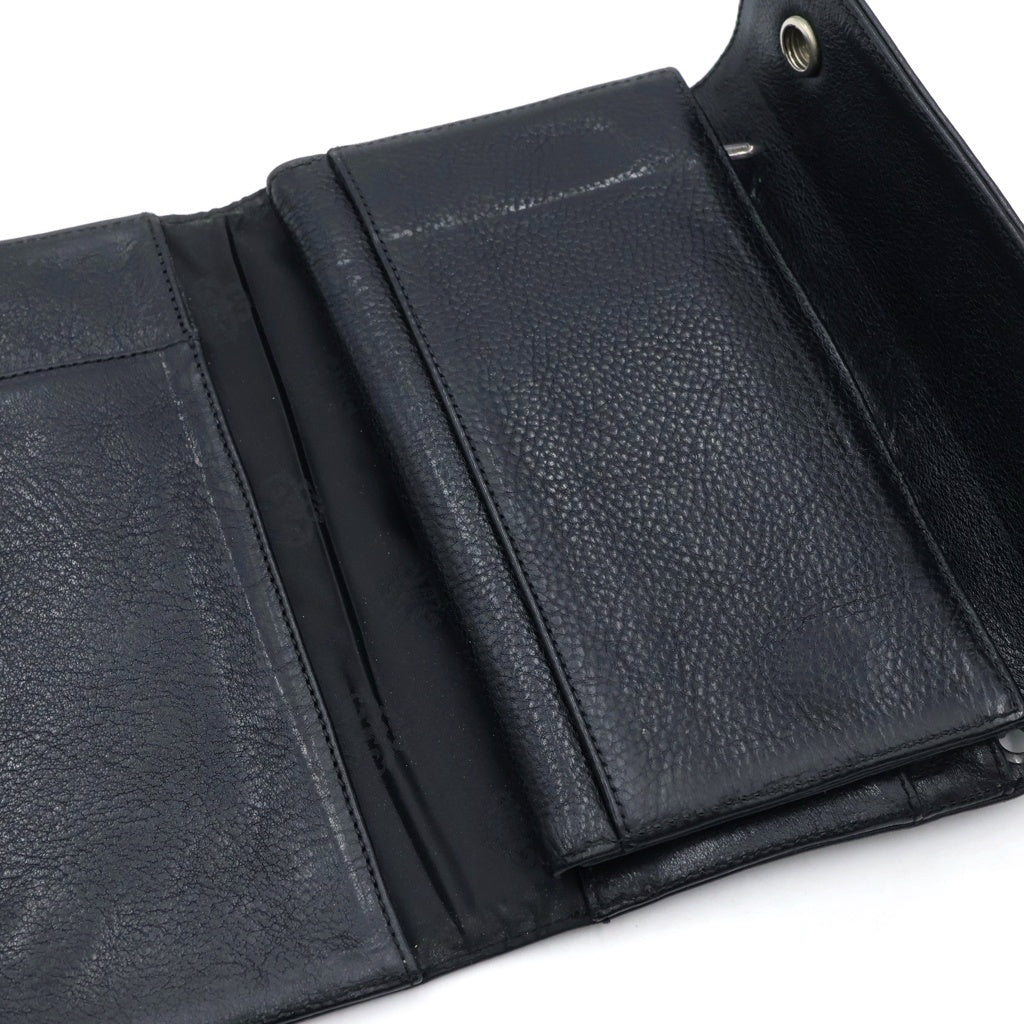 CHROME HEARTS(クロムハーツ) WAVE ウェーブ レザーウォレット 財布 ブラック