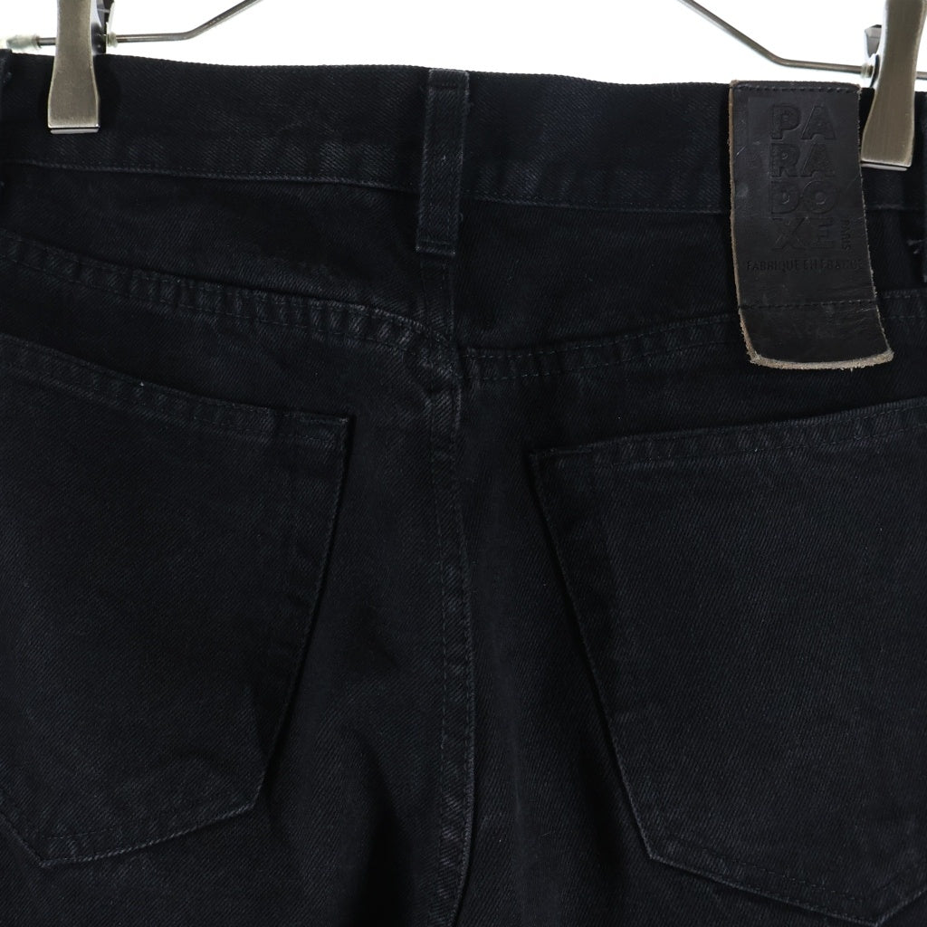 PARADOXE PARIS(パラドークス パリ) BIG BAGGY DENIM PANTS ダメージ加工 ビッグバギーデニムパンツ ジーンズ ブラック