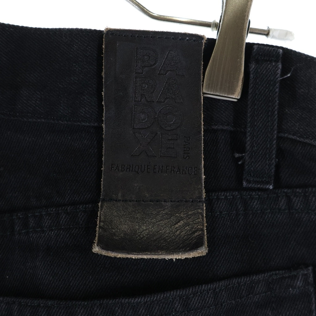 PARADOXE PARIS(パラドークス パリ) BIG BAGGY DENIM PANTS ダメージ加工 ビッグバギーデニムパンツ ジーンズ ブラック