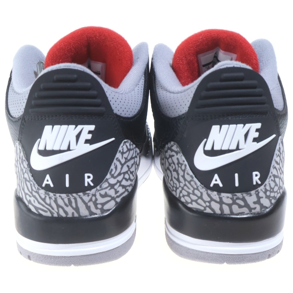 NIKE(ナイキ) Air Jordan 3 Retro Black Cement エアジョーダン3 レトロ OG ブラックセメント ハイカットスニーカー US10/28cm ブラック 854262 001