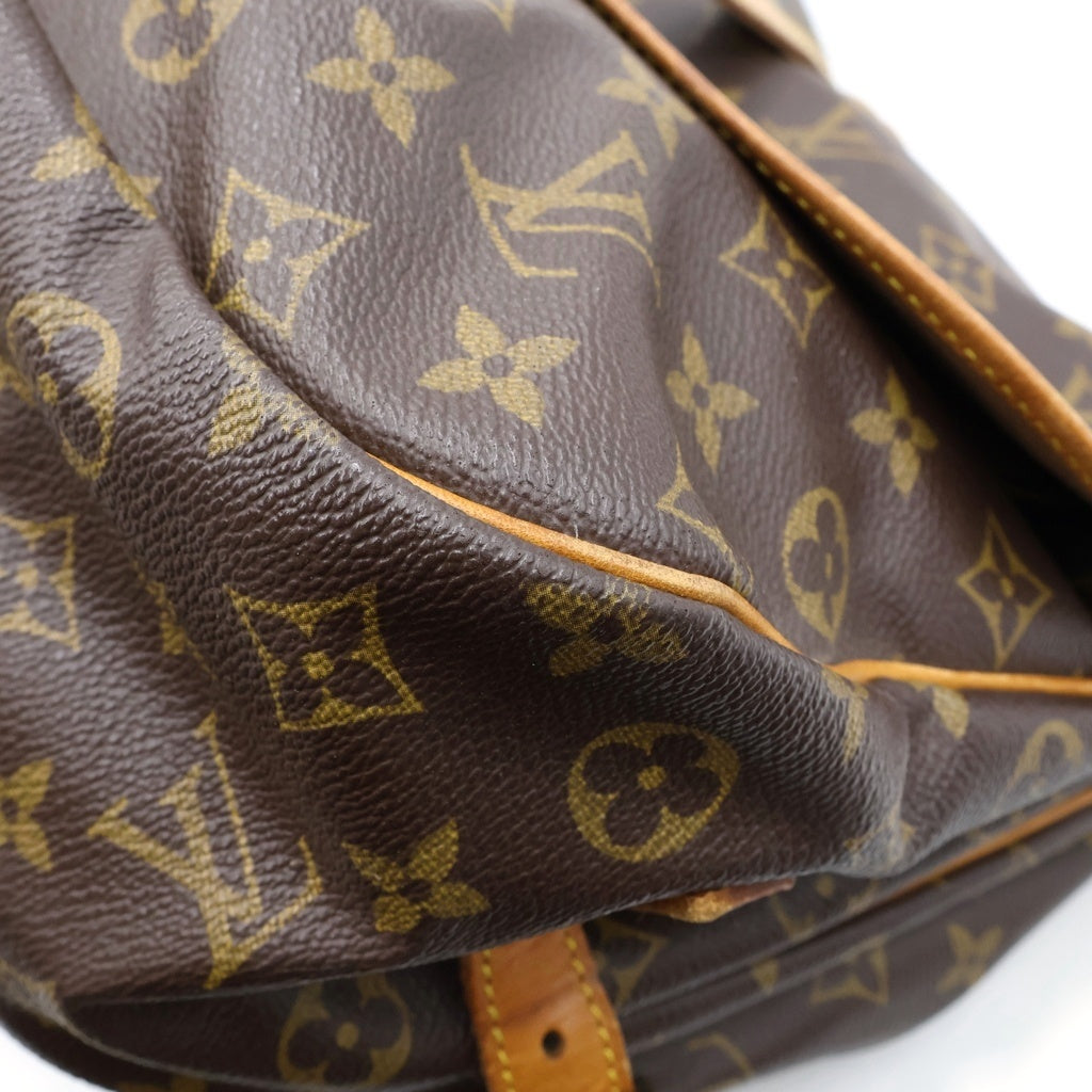 LOUIS VUITTON(ルイヴィトン) ソミュール35 モノグラムキャンバス ショルダーバッグ M42254 ブラウン レディース