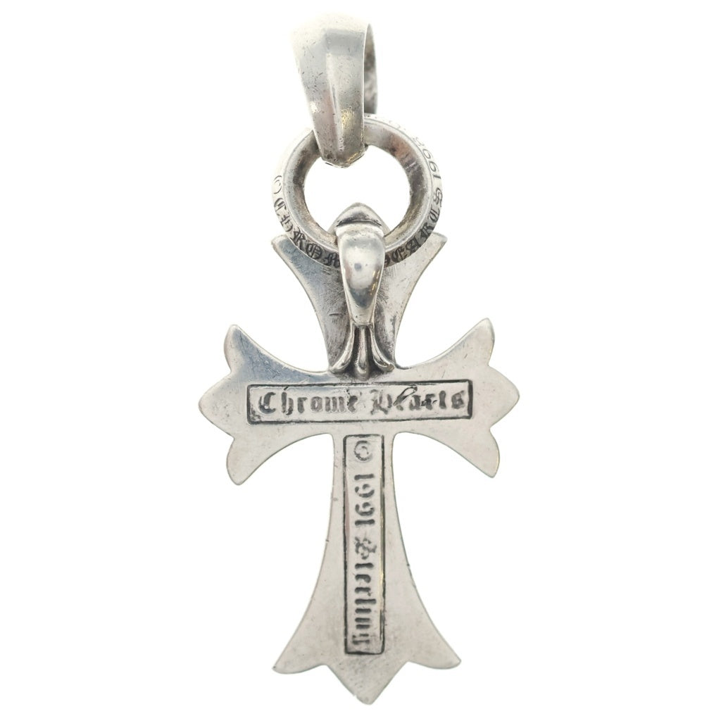 CHROME HEARTS(クロムハーツ) CH CRS SML W/BALE Wベイル スモールCHクロス ペンダントトップ シルバー BCA218