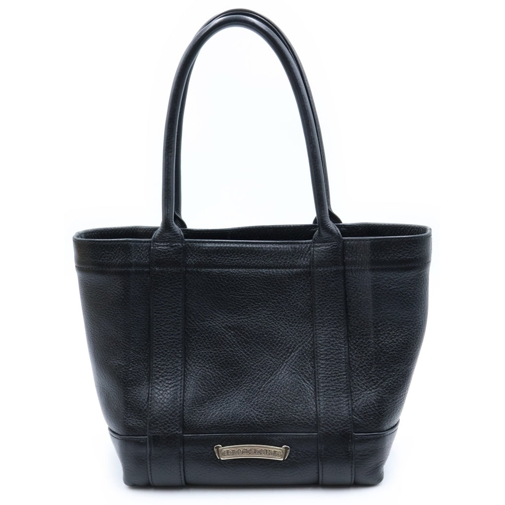 CHROME HEARTS(クロムハーツ) TOTE MINI トートミニ ラベル付きレザートートバッグ ブラック レディース