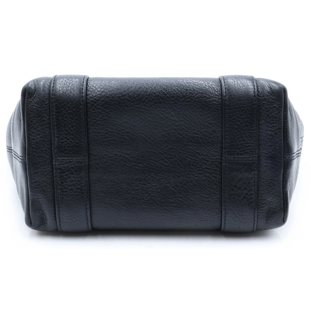 CHROME HEARTS(クロムハーツ) TOTE MINI トートミニ ラベル付きレザートートバッグ ブラック レディース
