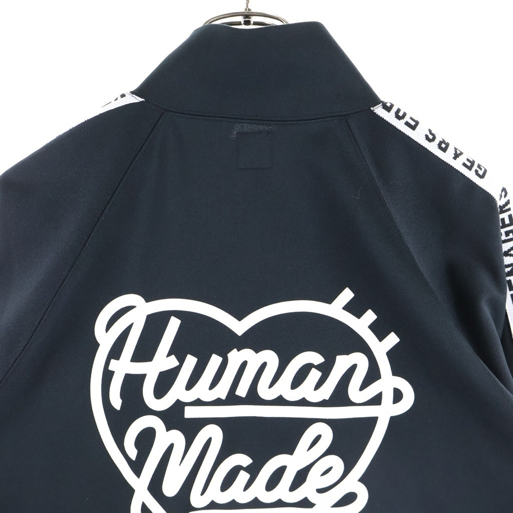 HUMAN MADE(ヒューマンメイド) 23SS TRACK JACKET 両面ハートロゴプリント ジップアップトラックジャケット ブラック