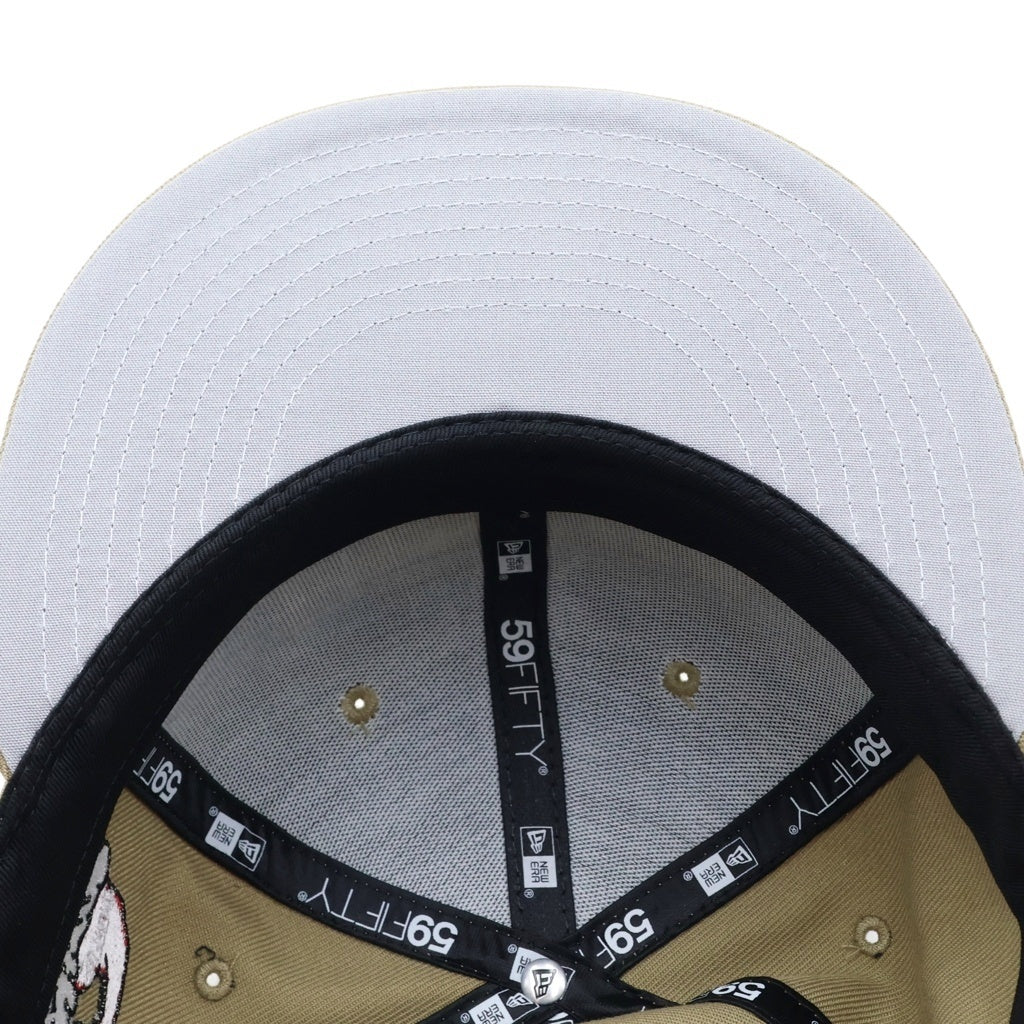 SUPREME(シュプリーム) 24AW ×NEW ERA Grinch Box Logo Cap ニューエラ グリンチ ボックスロゴ刺繍 ベースボールキャップ 帽子 ベージュ