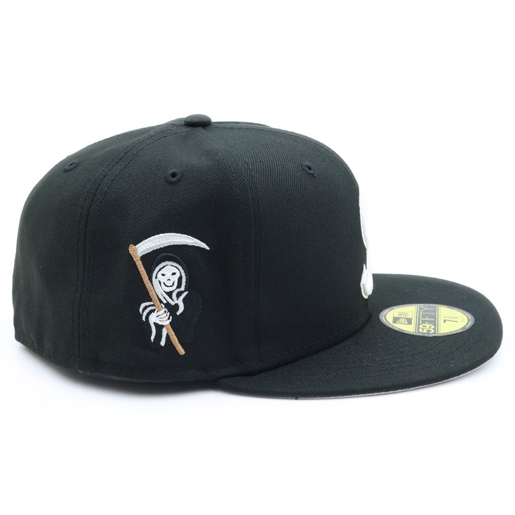 SUPREME(シュプリーム) 25AW ×NEW ERA Reaper S Logo Cap ニューエラ リーパー Sロゴ 6パネル ベースボールキャップ 帽子 ブラック