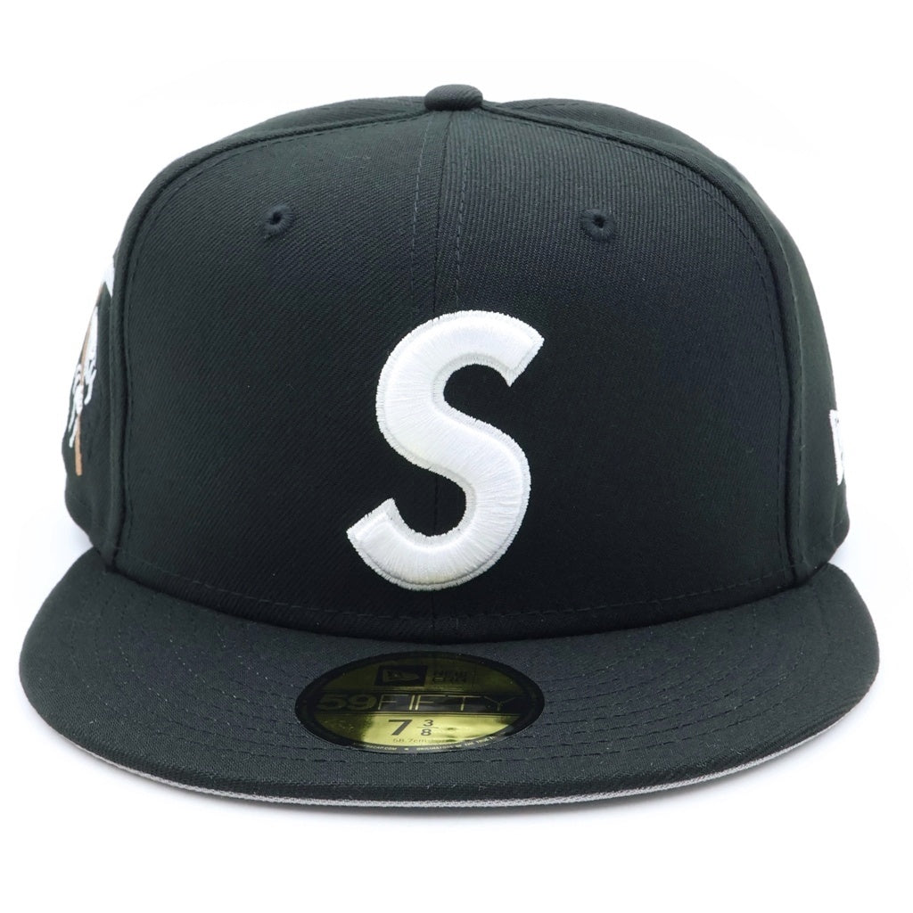 SUPREME(シュプリーム) 25AW ×NEW ERA Reaper S Logo Cap ニューエラ リーパー Sロゴ 6パネル ベースボールキャップ 帽子 ブラック