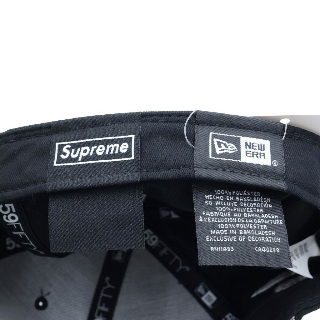 SUPREME(シュプリーム) 25AW ×NEW ERA Reaper S Logo Cap ニューエラ リーパー Sロゴ 6パネル ベースボールキャップ 帽子 ブラック
