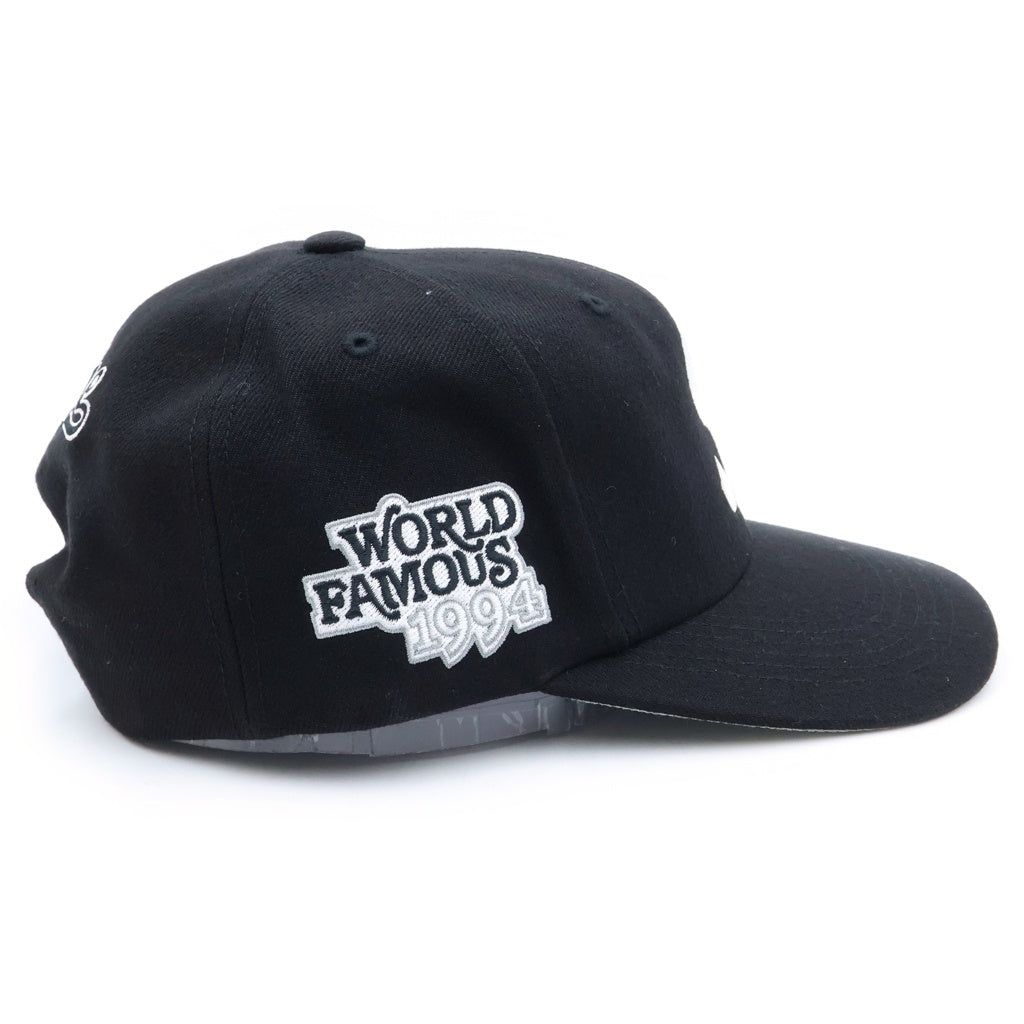 SUPREME(シュプリーム) 25SS World Famous S Logo 6-Panel Cap ワールドフェイマス エス ロゴ 6パネル ベースボールキャップ 帽子 ブラック