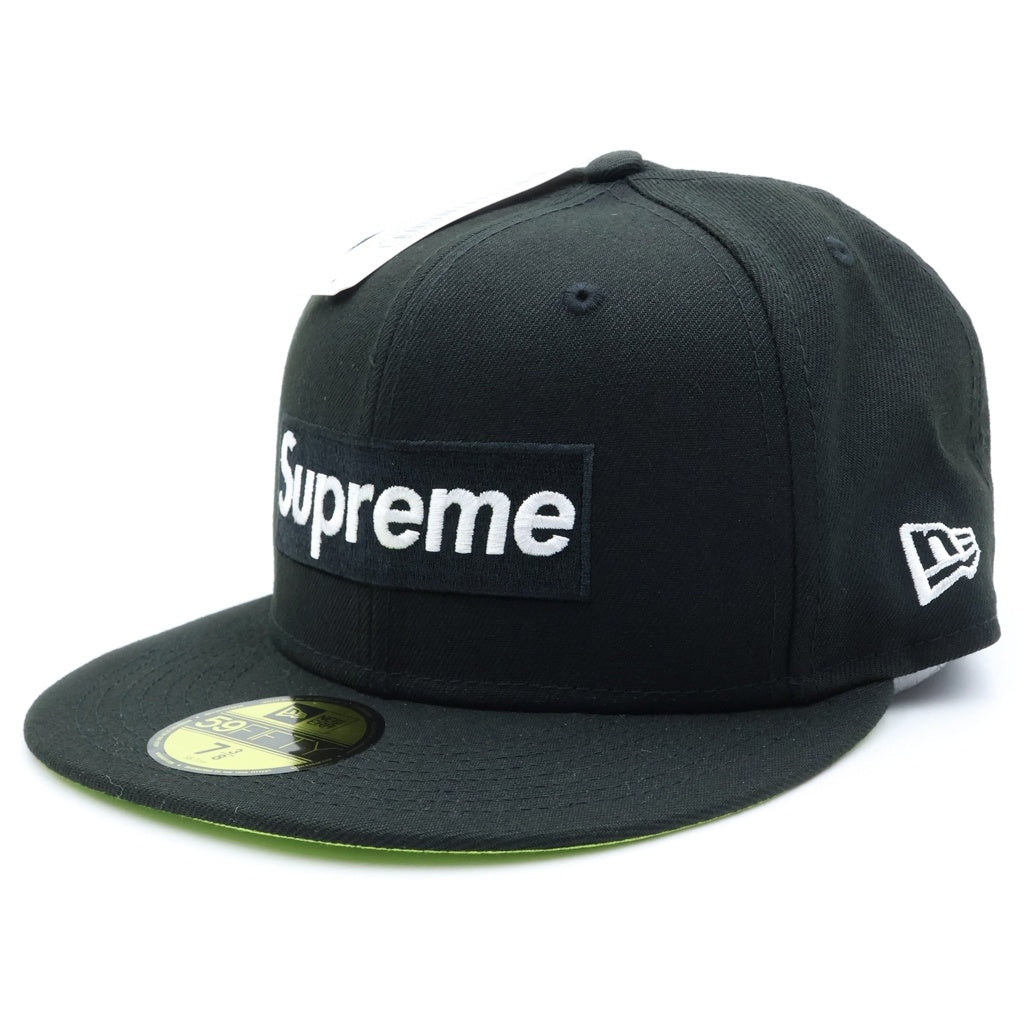 SUPREME(シュプリーム) 21AW ×NEW ERA No Comp Box Logo Cap ニューエラ ノーコンプ ボックスロゴ ベースボールキャップ 帽子 ブラック
