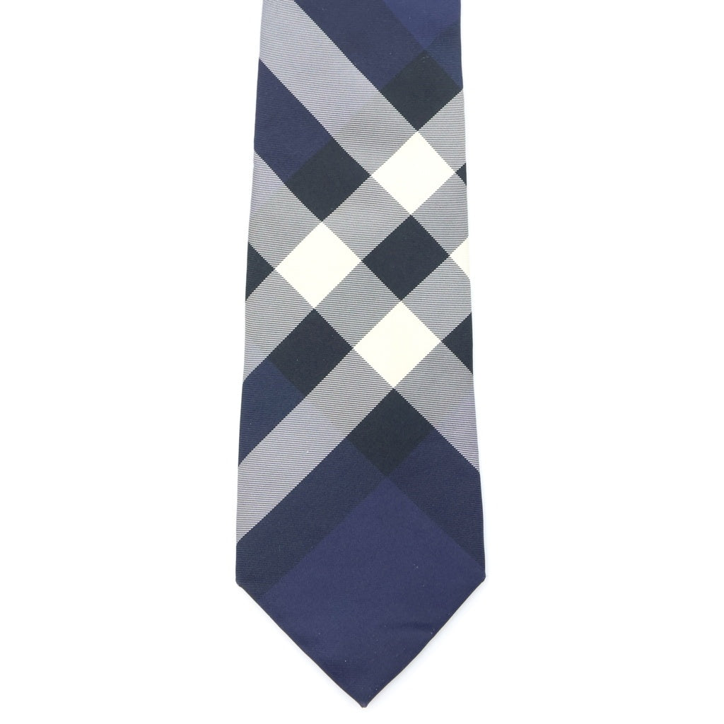 BURBERRY(バーバリー) MANSTON 8013820 チェック シルクネクタイ ネイビー
