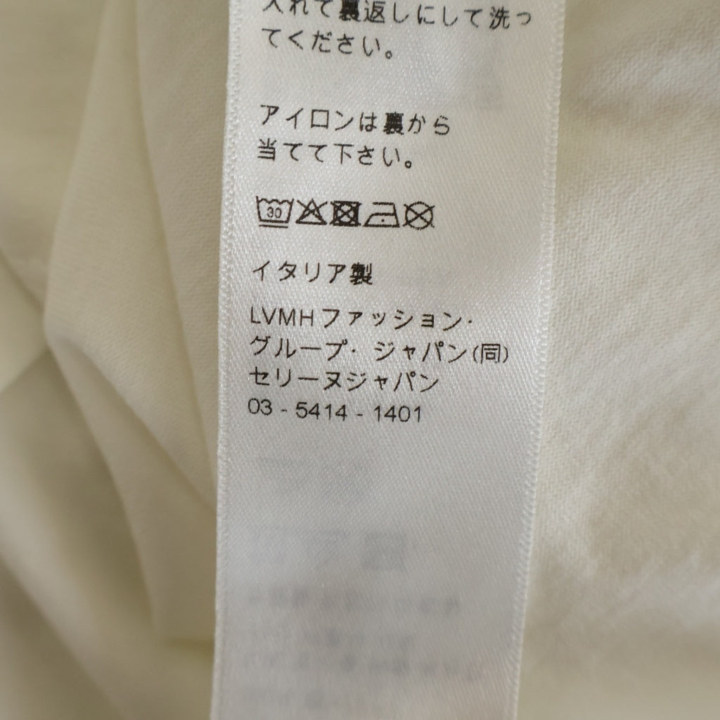 CELINE(セリーヌ) トリオンフ ロゴプリント クルーネック半袖Tシャツカットソー ホワイト RX0BO671Q 01OB