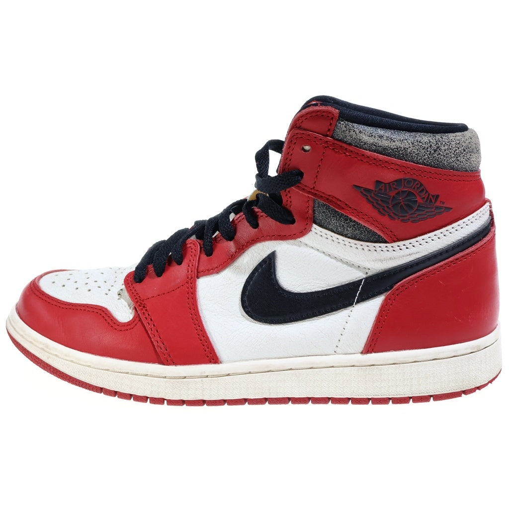 NIKE(ナイキ) AIR JORDAN 1 HIGH OG CHICAGO LOST & FOUND エアジョーダン1 ハイ ロスト アンド ファウンド ハイカットスニーカー レッド/ホワイト US9/27cm DZ5485-612