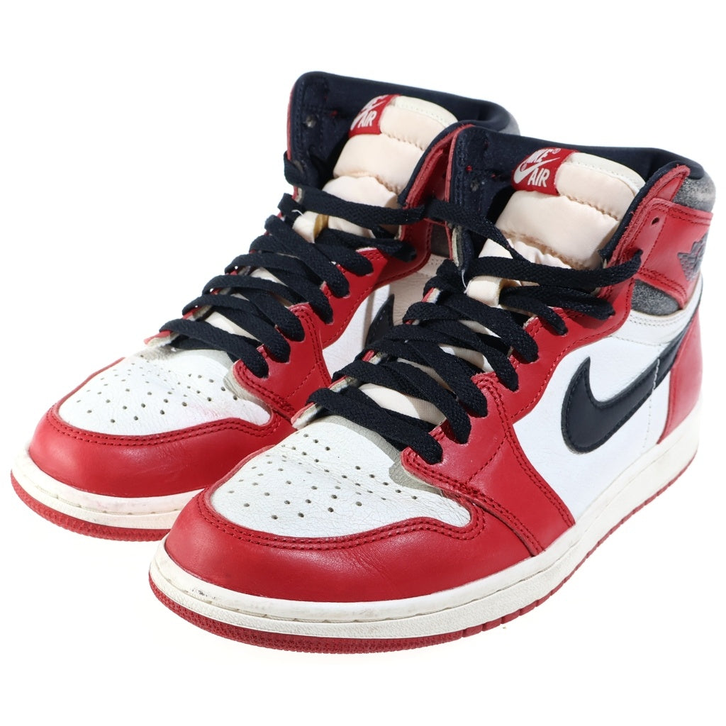 NIKE(ナイキ) AIR JORDAN 1 HIGH OG CHICAGO LOST & FOUND エアジョーダン1 ハイ ロスト アンド ファウンド ハイカットスニーカー レッド/ホワイト US9/27cm DZ5485-612