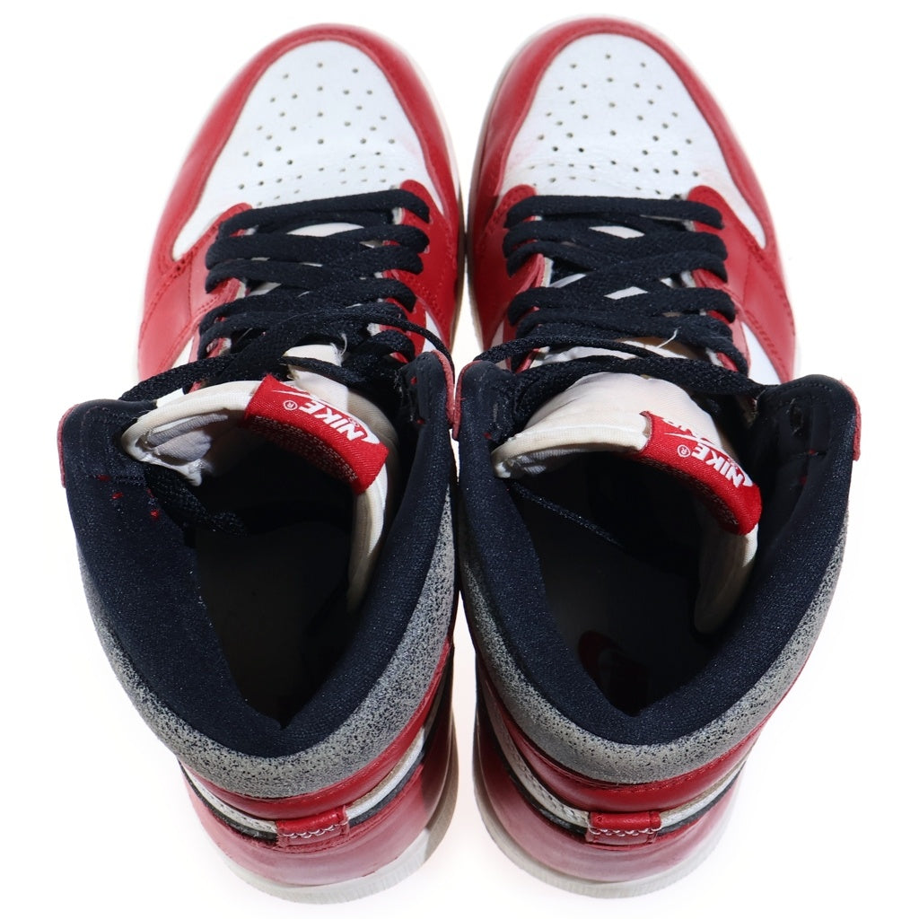 NIKE(ナイキ) AIR JORDAN 1 HIGH OG CHICAGO LOST & FOUND エアジョーダン1 ハイ ロスト アンド ファウンド ハイカットスニーカー レッド/ホワイト US9/27cm DZ5485-612