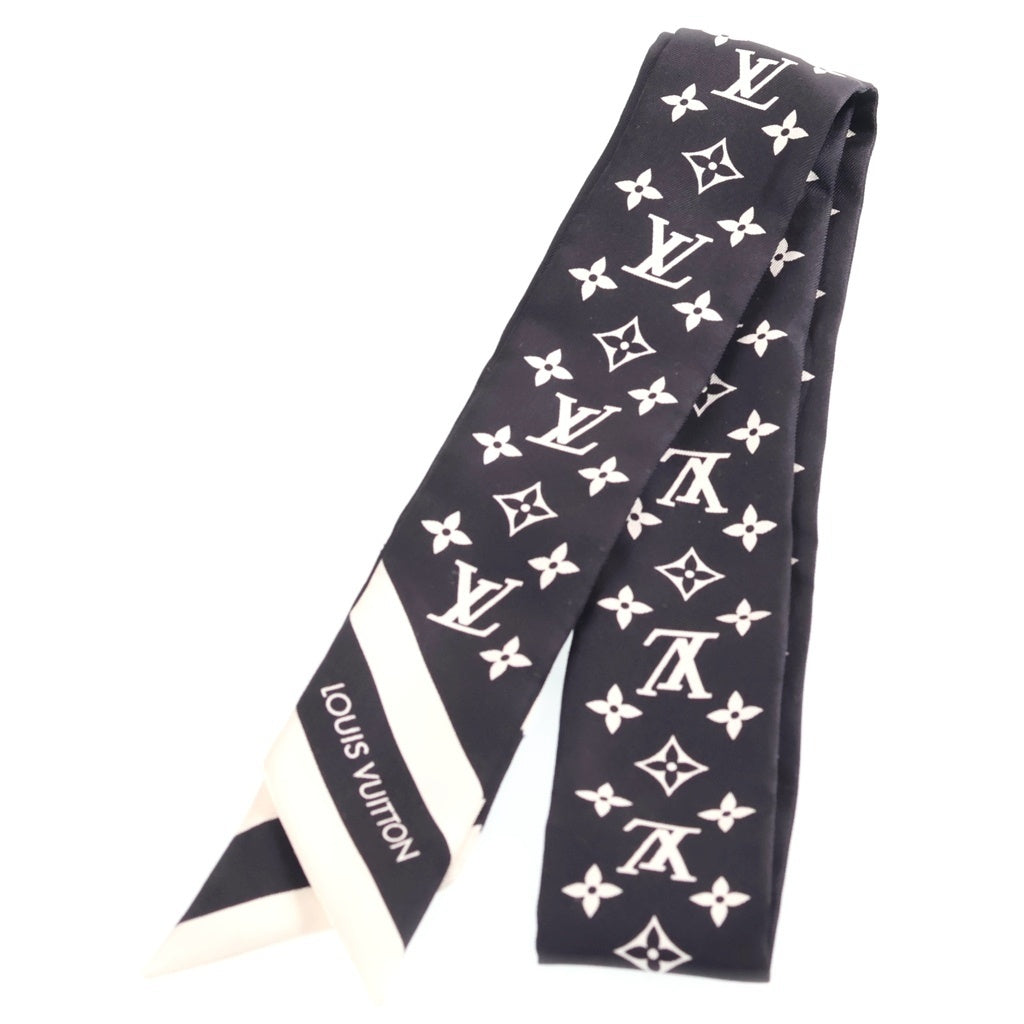 LOUIS VUITTON(ルイヴィトン) バンドーBB モノグラム ツイリー シルクスカーフ ブラック/ホワイト M97169 レディース