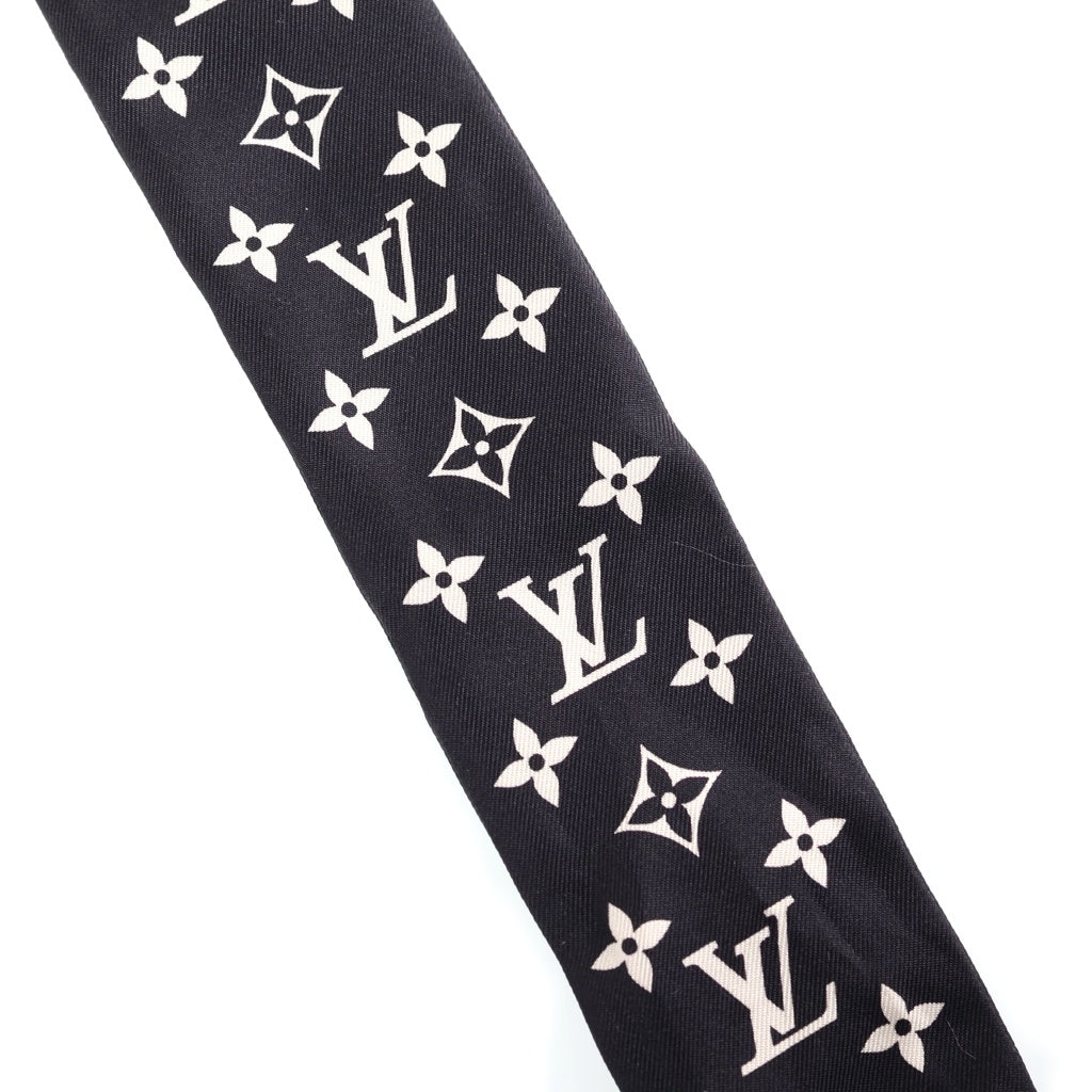 LOUIS VUITTON(ルイヴィトン) バンドーBB モノグラム ツイリー シルクスカーフ ブラック/ホワイト M97169 レディース