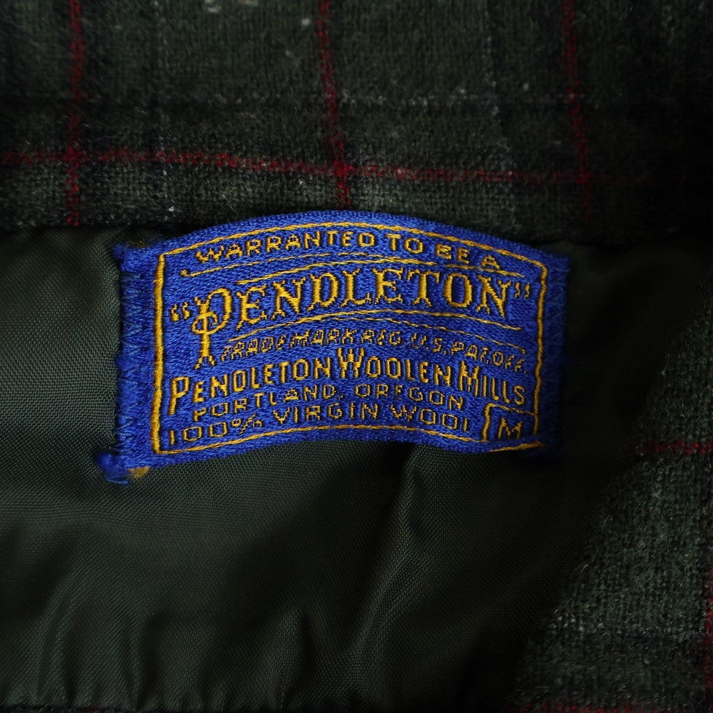 PENDLETON(ペンドルトン) 50S VINTEGE ヴィンテージ 長袖ボードチェックシャツ グリーン/レッド