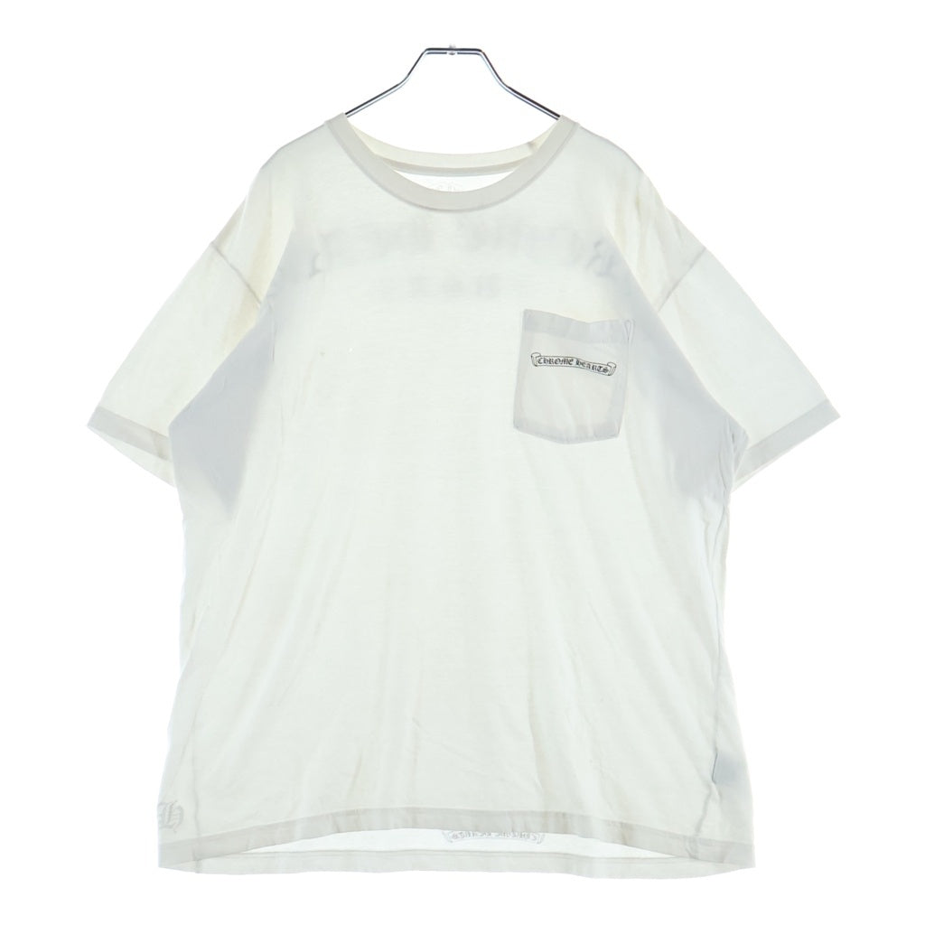 CHROME HEARTS(クロムハーツ) CH T-SHRT バックアーチロゴ プリント クルーネック半袖Tシャツカットソー ホワイト
