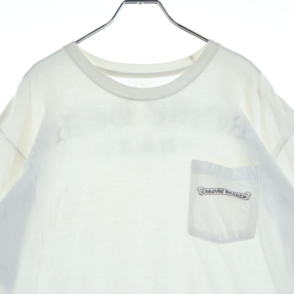 CHROME HEARTS(クロムハーツ) CH T-SHRT バックアーチロゴ プリント クルーネック半袖Tシャツカットソー ホワイト