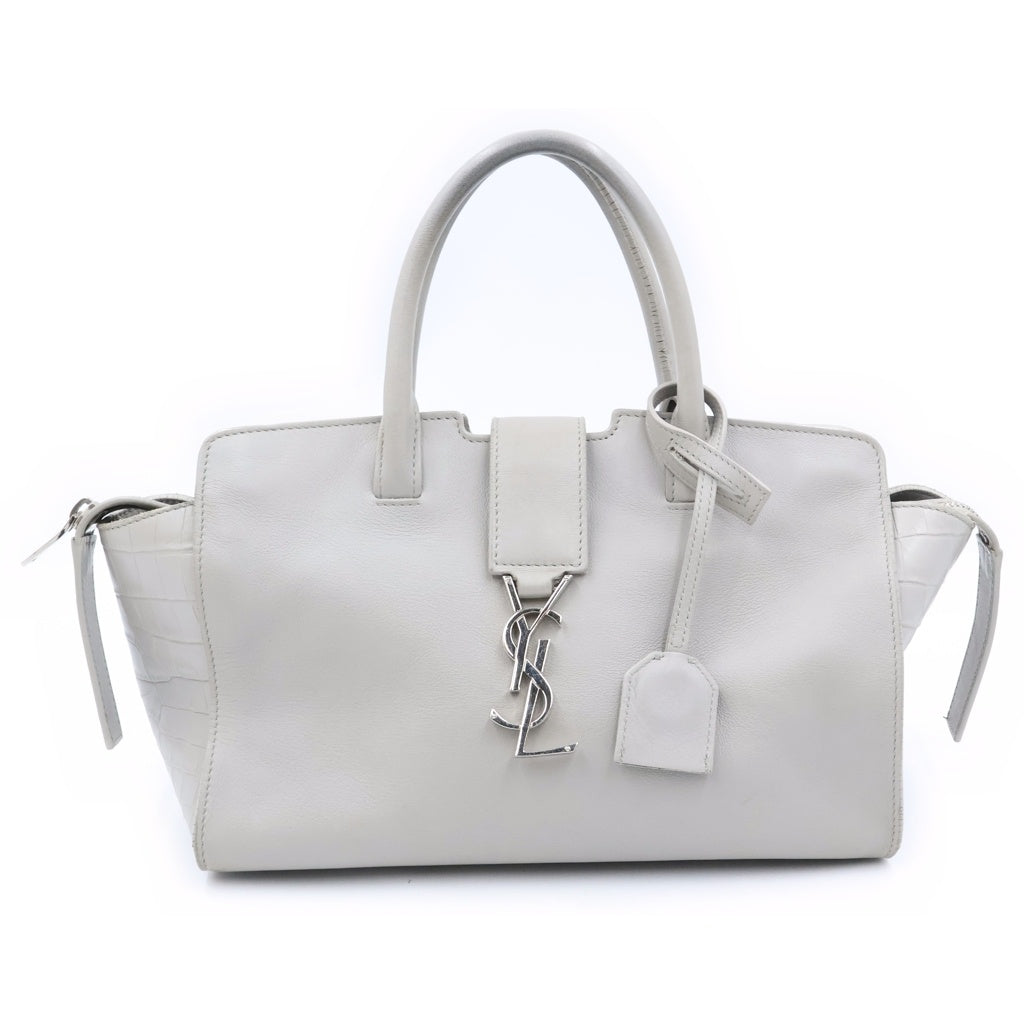 SAINT LAURENT PARIS(サンローランパリ) ベイビー ダウンタウン カバス ハンドバッグ 2WAY ショルダーバッグ グレー 436834 レディース
