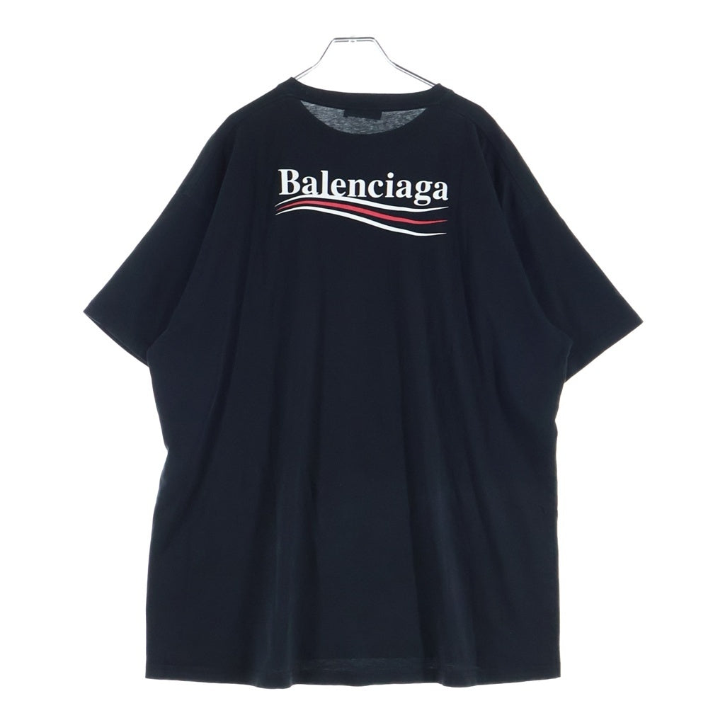 BALENCIAGA(バレンシアガ) 17AW CAMPAIGN LOGO TEE キャンペーンロゴプリント クルーネック半袖Tシャツカットソー ブラック 556150 TAV44