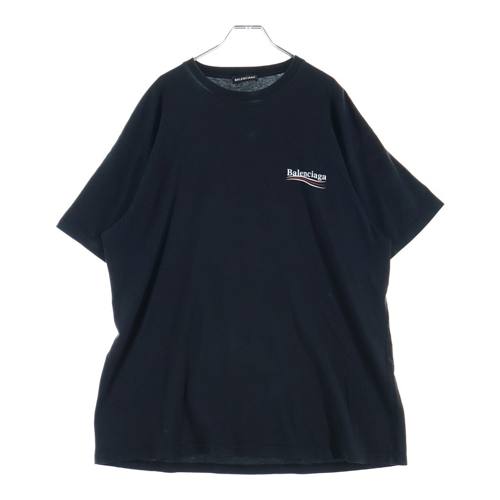BALENCIAGA(バレンシアガ) 17AW CAMPAIGN LOGO TEE キャンペーンロゴプリント クルーネック半袖Tシャツカットソー ブラック 556150 TAV44