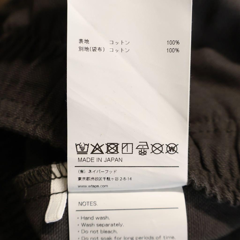 WTAPS(ダブルタップス) 26SS COTTON CNVS SHORTS 261CWDT-PTM08 コットンキャンバス ハーフパンツ ショーツ グレー