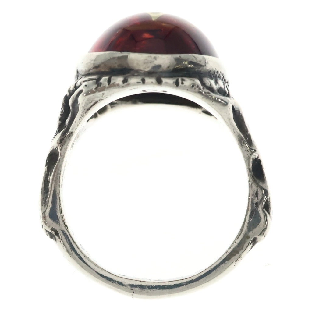 ALEX STREETER(アレックスストリーター) Angel Heart Ring エンジェルハートリング スターカスタム アンバー シルバー/レッド