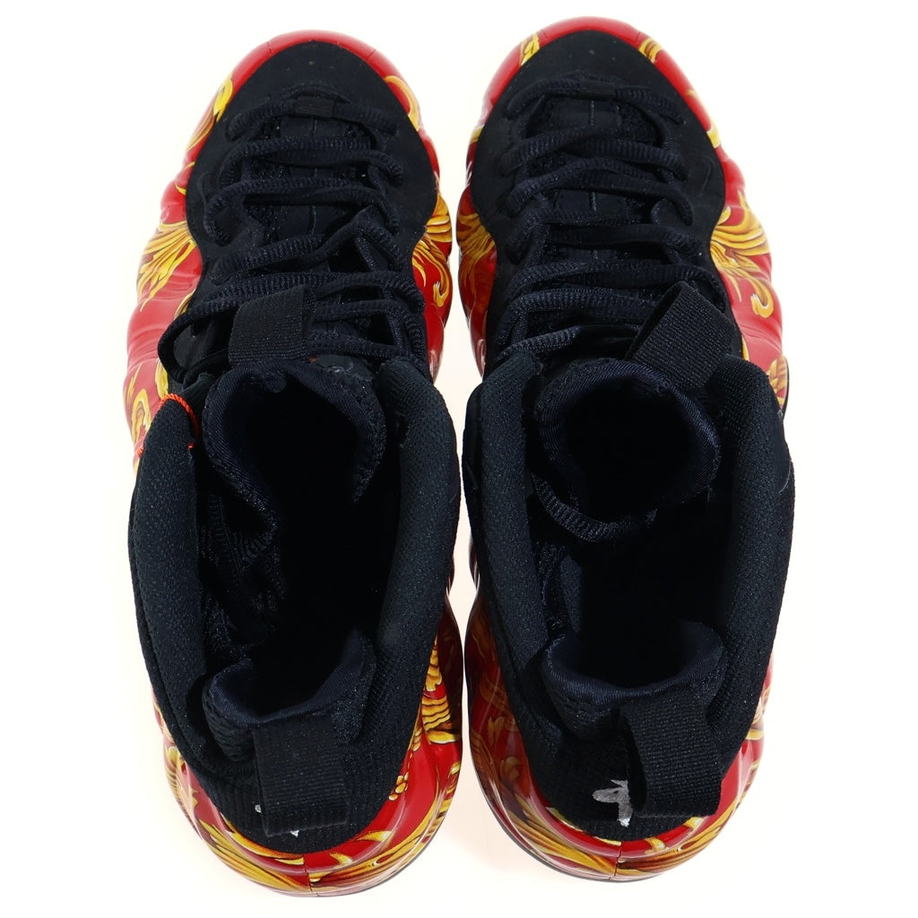 NIKE(ナイキ) 【観賞用 2014年製】 14SS×Supreme AIR FOAMPOSITE 1 シュプリーム エアフォームポジット ミッドカットスニーカー シューズ 652792-600 レッド