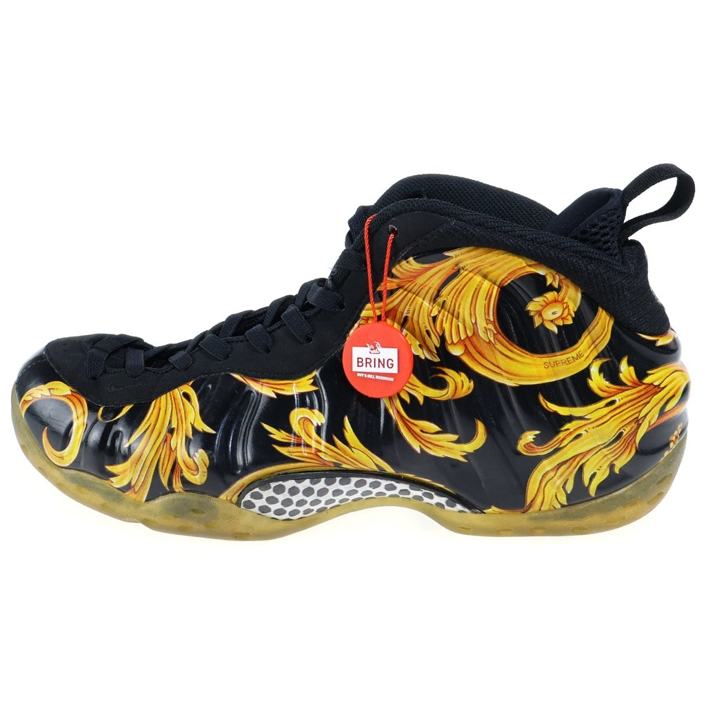 NIKE(ナイキ) 【観賞用 2014年製】 14SS×Supreme AIR FOAMPOSITE1シュプリーム エアフォームポジット ミッドカットスニーカー 652792-001 ブラック