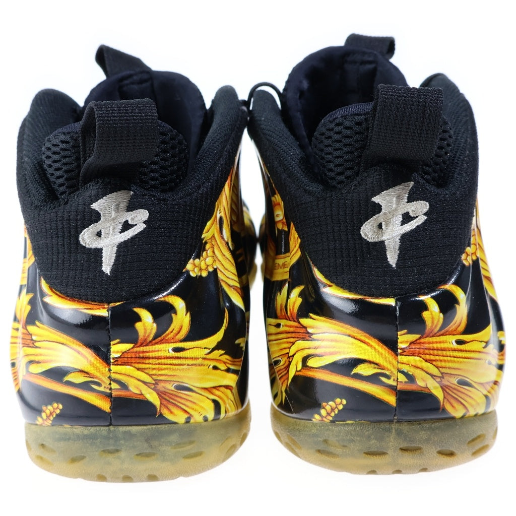 NIKE(ナイキ) 【観賞用 2014年製】 14SS×Supreme AIR FOAMPOSITE1シュプリーム エアフォームポジット ミッドカットスニーカー 652792-001 ブラック
