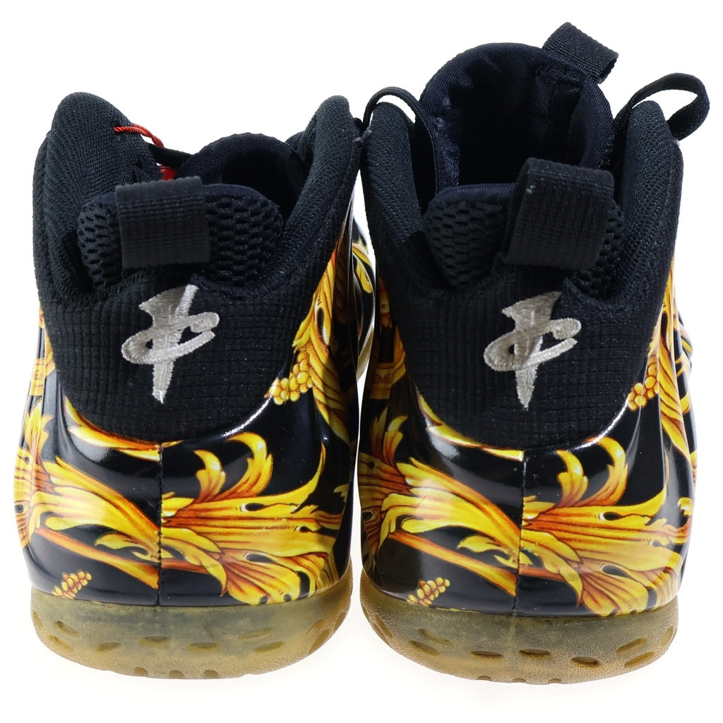 NIKE(ナイキ) 【観賞用 2014年製】 14SS×Supreme AIR FOAMPOSITE1シュプリーム エアフォームポジット ミッドカットスニーカー 652792-001 ブラック