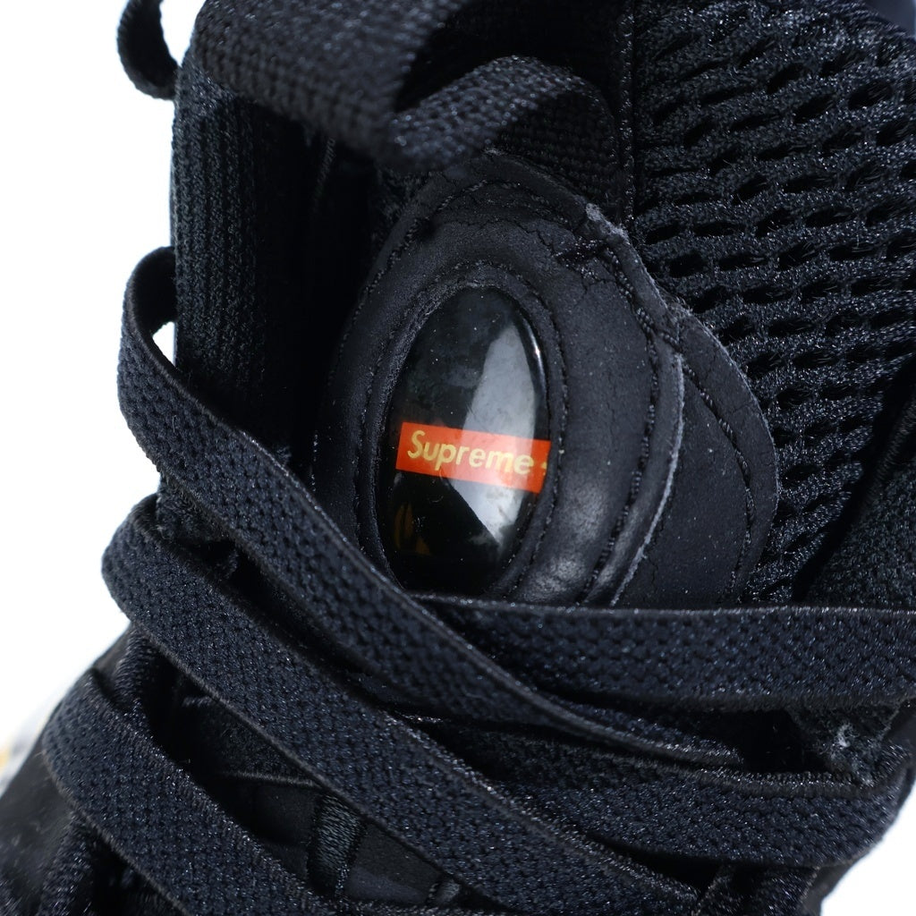 NIKE(ナイキ) 【観賞用 2014年製】 14SS×Supreme AIR FOAMPOSITE1シュプリーム エアフォームポジット ミッドカットスニーカー 652792-001 ブラック