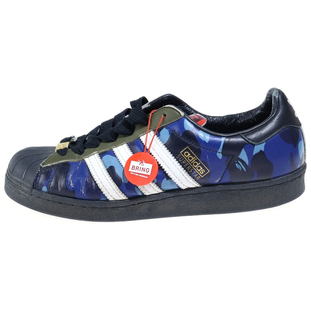 adidas(アディダス) ×A BATHING APE BAPE SUPERSTAR スーパースター 80s マルチ カモ ローカットスニーカー GZ8982 マルチカラー