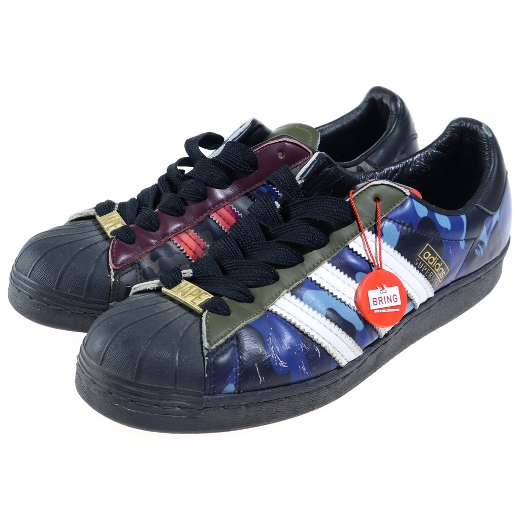 adidas(アディダス) ×A BATHING APE BAPE SUPERSTAR スーパースター 80s マルチ カモ ローカットスニーカー GZ8982 マルチカラー
