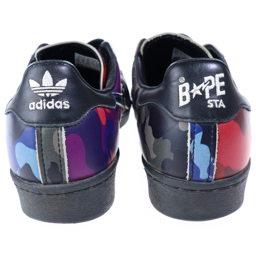 adidas(アディダス) ×A BATHING APE BAPE SUPERSTAR スーパースター 80s マルチ カモ ローカットスニーカー GZ8982 マルチカラー