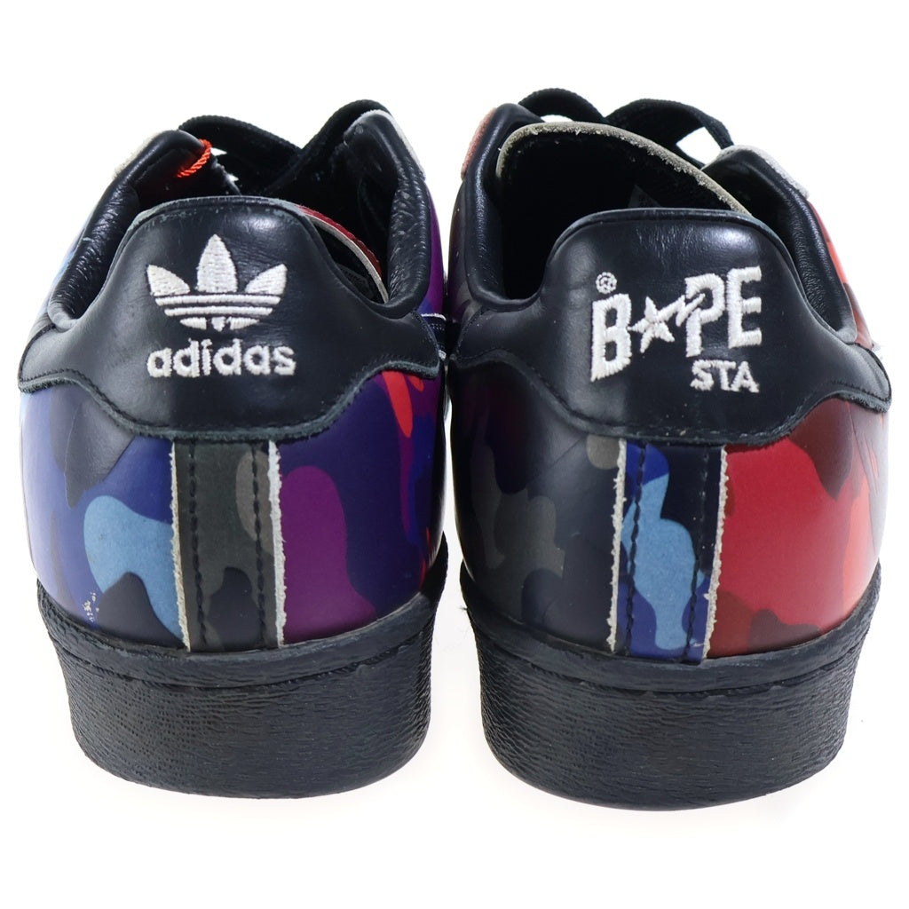 adidas(アディダス) ×A BATHING APE BAPE SUPERSTAR スーパースター 80s マルチ カモ ローカットスニーカー GZ8982 マルチカラー