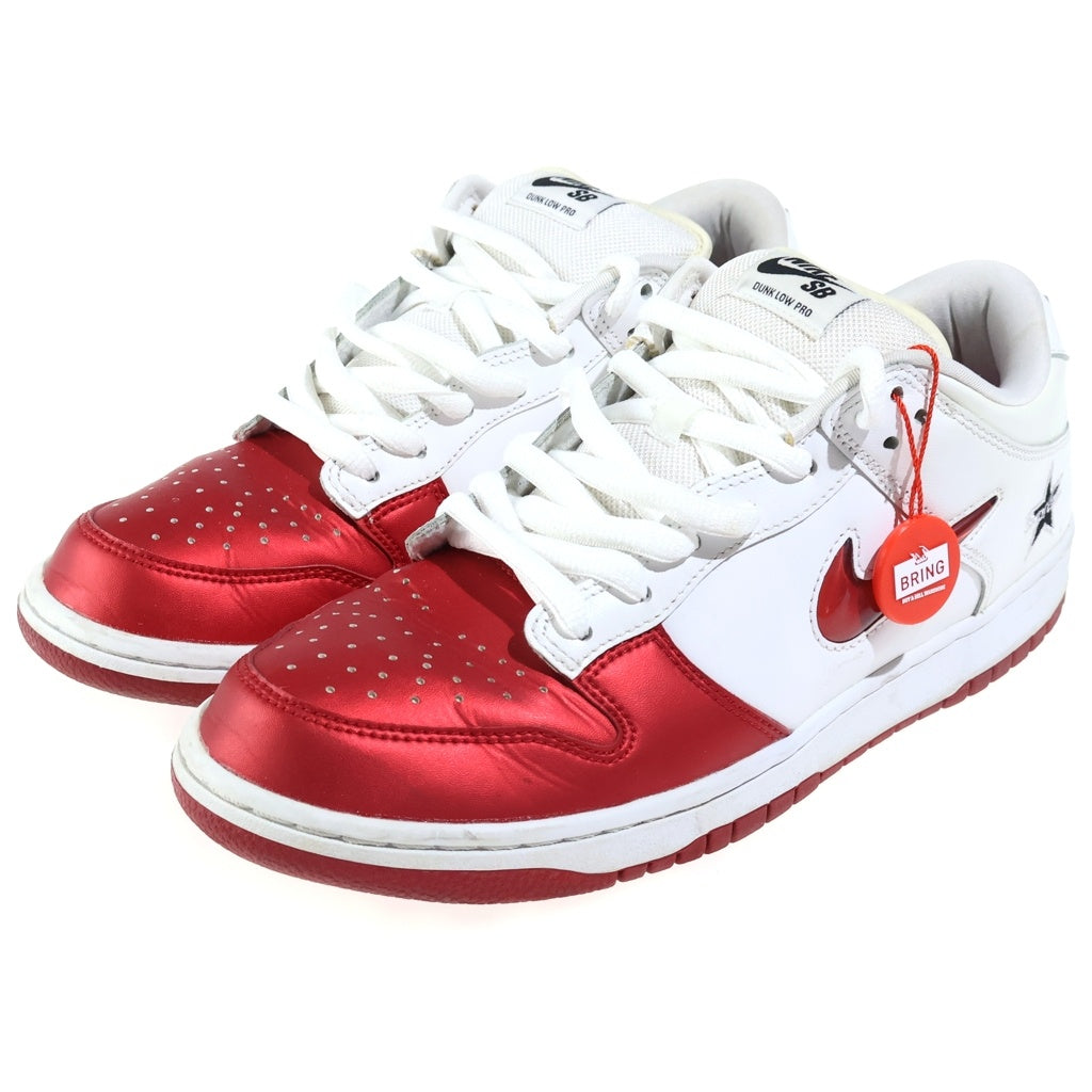 NIKE(ナイキ) 19AW ×SUPREME DUNK LOW Varsity Red White シュプリーム ダンク バーシティレッド ローカットスニーカー シューズ CK3480-600 ホワイト/レッド