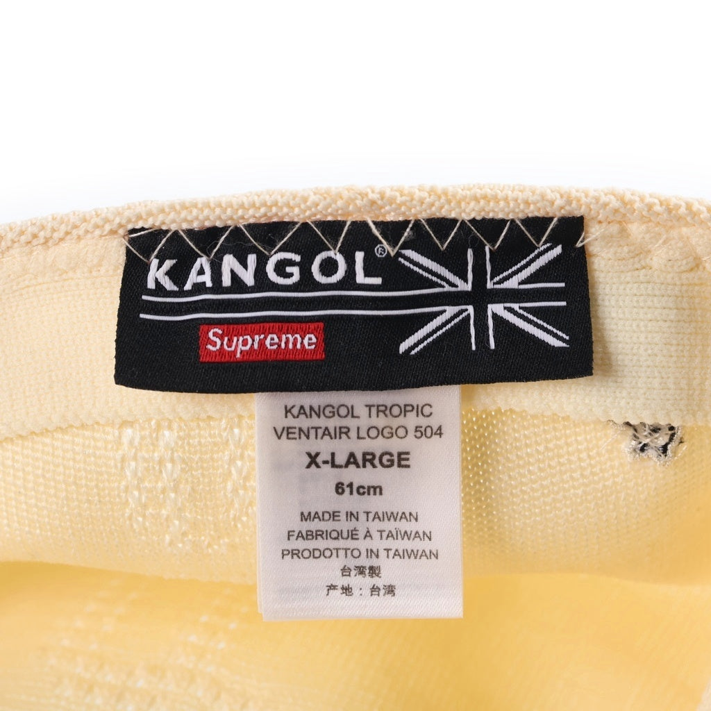 SUPREME(シュプリーム) 22SS ×KANDOL Ventair Long カンゴール ベントエアー ロング ハンチング 帽子 ホワイト レディース