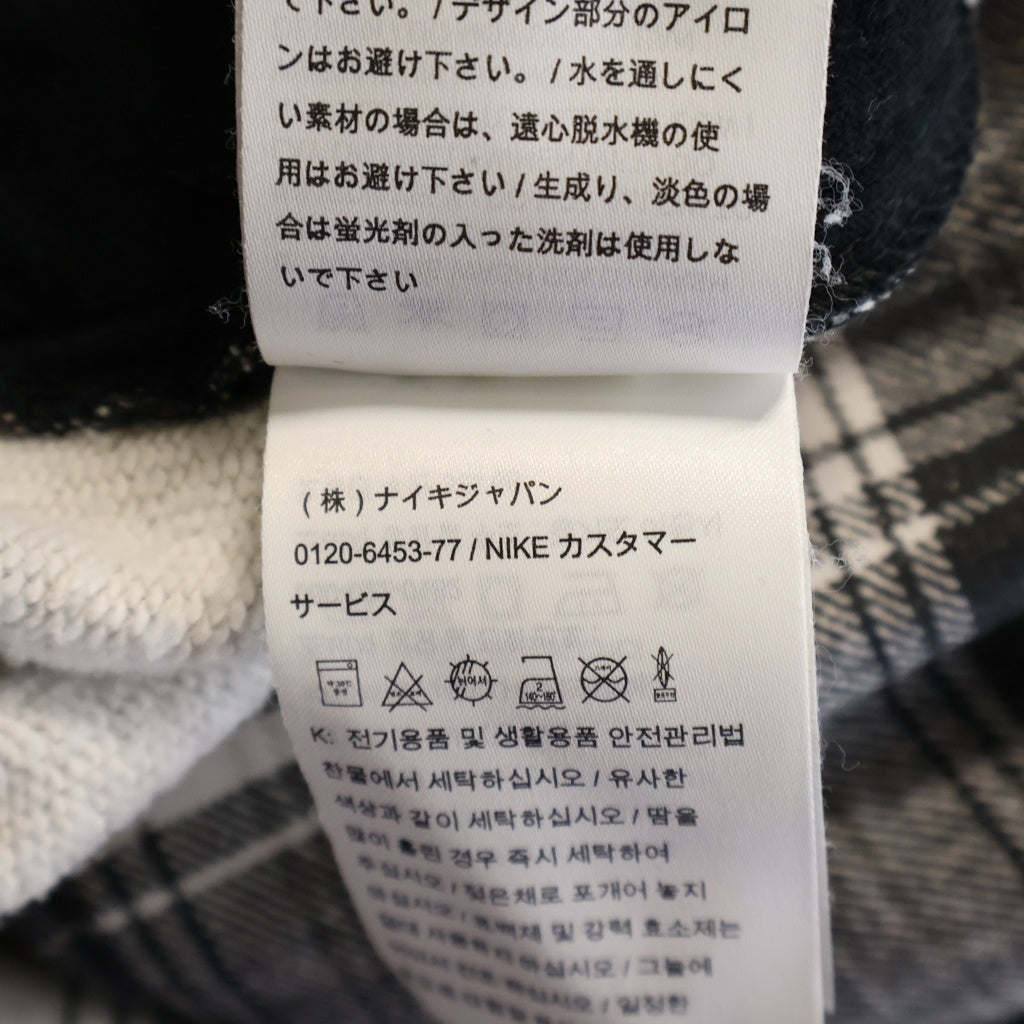 SUPREME(シュプリーム) 18AW ×NIKE Plaid Sweat Shorts ナイキ プライドチェックスウェットショーツ ハーフパンツ ブラック/ホワイト AR5573-010