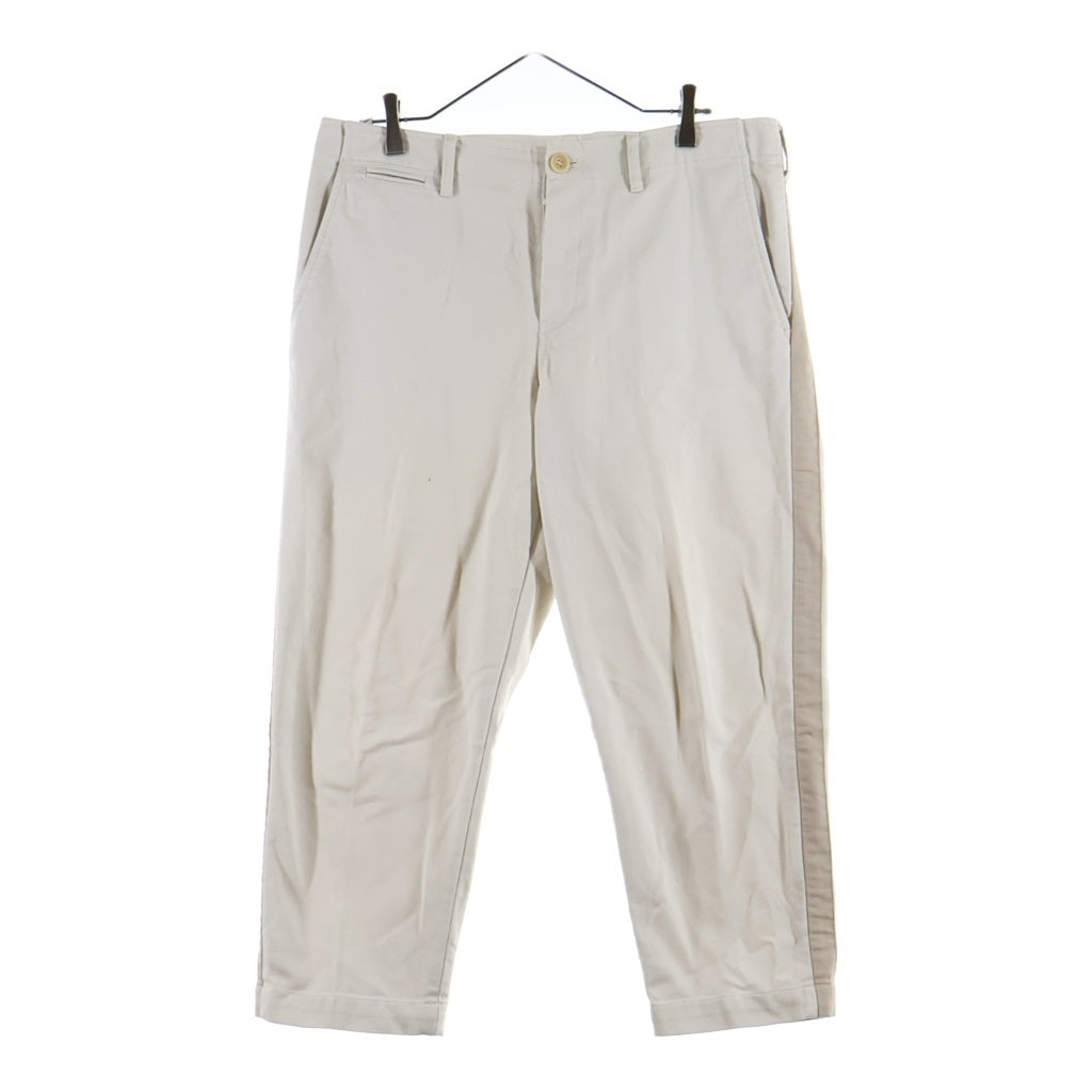 Sacai(サカイ) 14AW サイドライン シンチバック コットンパンツ ホワイト 14-00573M