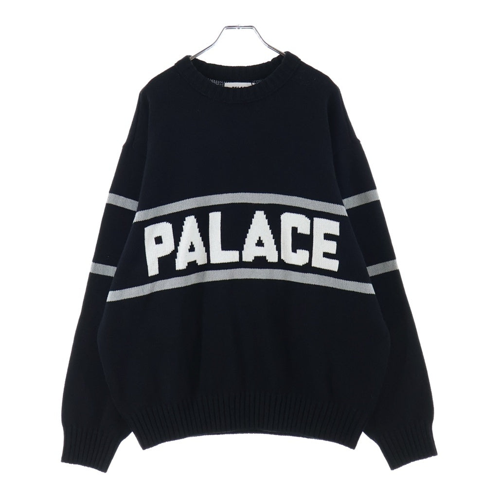 Palace Skateboards(パレススケートボーズ) BLOOKY KNIT ブロックリー クルーネック長袖ニットセーター ブラック