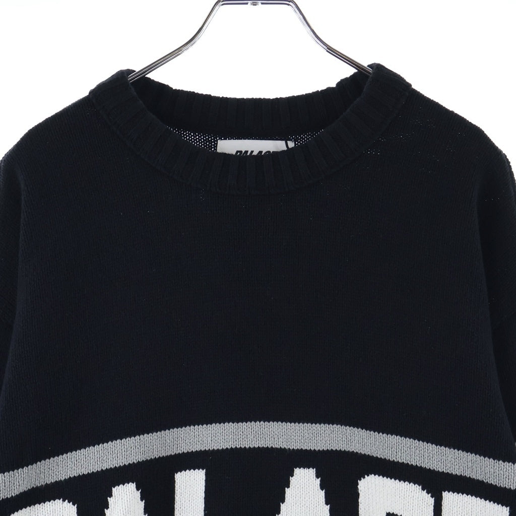 Palace Skateboards(パレススケートボーズ) BLOOKY KNIT ブロックリー クルーネック長袖ニットセーター ブラック